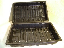 10 X FULL SIZE QUALITY SEED TRAYS WITH HOLES   EXCELLENT VALUE XXXXXXXX