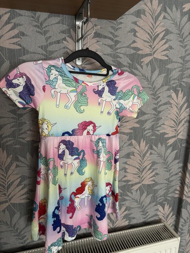 Girls unicorn summer dress age - unicorn,