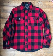 Nike SB Skateboarding Wool Black and Red Lumberjack Shirt (Medium)