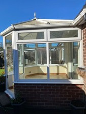 Upvc Conservatory with box gutter and polycarbonate roof No.D1