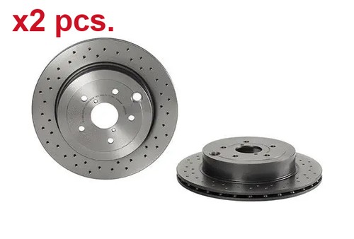 Pcs rear brake disc - disc, rotos