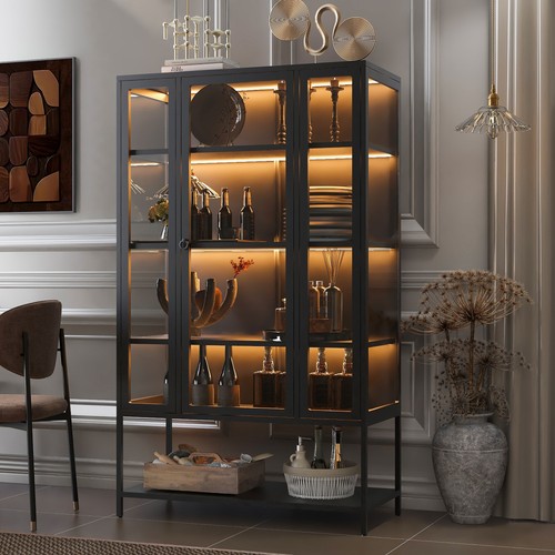 Iron display cabinet with - iron,