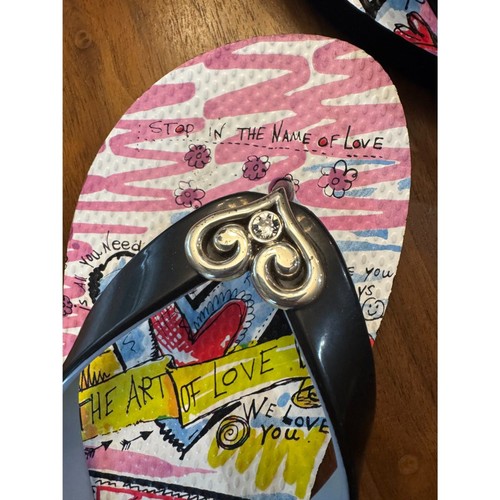 Brighton think love flip flops - think,