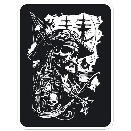 Pirate ship treasure vinyl - pirate,