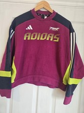 Adidas Originals AOIDAS Women's Sweatshirt Jumper Size 2XS Rare Graphic Retro 