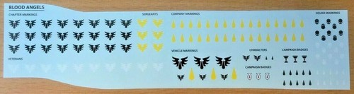 Blood angels transfers sheet - blood,