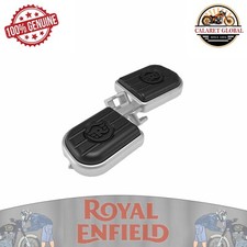 GENUINE Royal Enfield silver deluxe footpegs for meteor 350 all new bullet 350