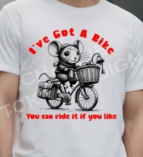 Inspired By Pink Floyd Syd Barrett Bike Gerald The Mouse Funny T-Shirt for Fans