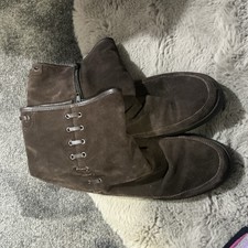 Hotter Ladies Brown Suede