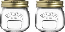 2 Round Kilner Jars Screw Top