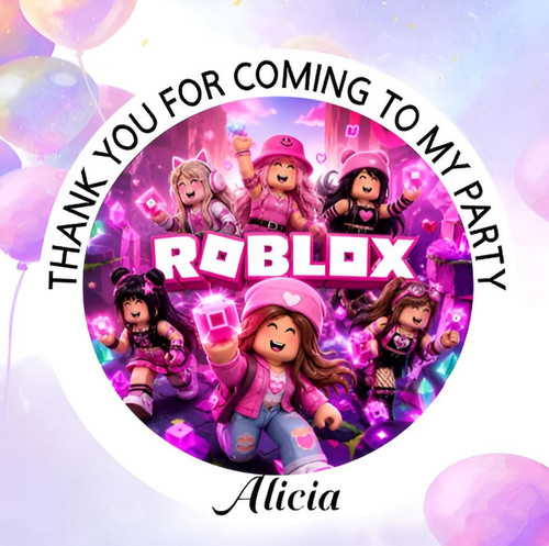 Personalised pink roblox - roblox, thank
