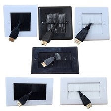 Brush Faceplate Cable Exit