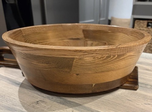 Vintage handmade wooden salad - vintage,