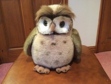 D S Nicholass Ltd Plush Owl Soft Toy Large Brown 30cm x 28cm Very Cute!