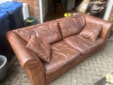 Heal’s Barrington 2 Piece Leather Sofas & Footstool - loved but still very good.