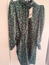 Zara Mini Dress Size L Green