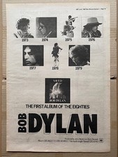 BOB DYLAN SAVED (A) POSTER SIZED original music press advert from 1980 (aged)- p