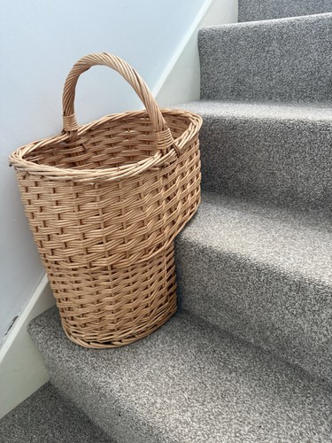 Brown wicker woven storage - brown,
