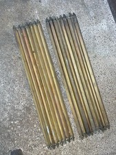 16x 24” victorian brass Carpet stair rods Fleur De Lis - Free Postage