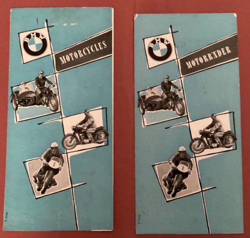 1953 bmw motorcycles leaflet - bmw,