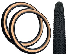 PAIR Baldys 26 x 2.10 Mountain Bike Tan Wall TYRES Off Road Knobby Tread
