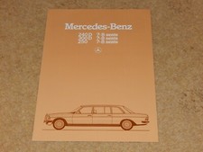 MERCEDES BENZ 240D 300D 250 LIMOUSINE 7/8 SEATER UK Brochure - December 1981