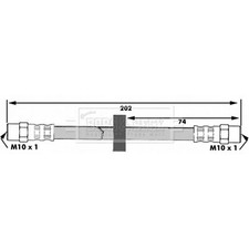 Brake Hose For Audi 100 C3 1.8