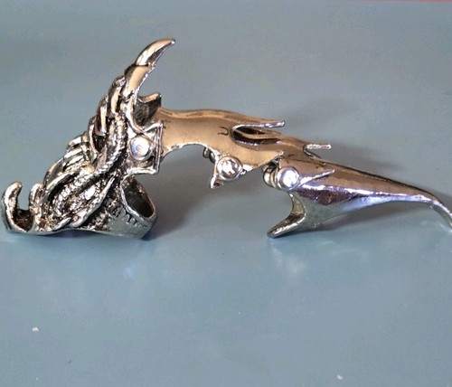 Articulated talon ring silver - ,