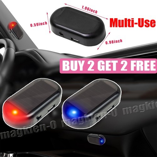 Fake solar car alarm - alarm, led