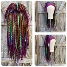 Mystical Lunawood Wool Dreadlock Wig - 20 Inches - Headband Wig - Hair Accessory