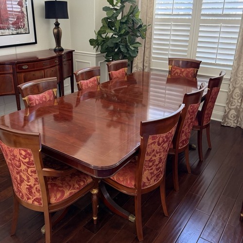 Mahogany duncan phyfe dining - phyfe,