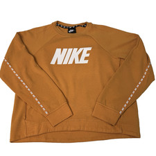 NIKE Women’s Mustard Nike Sports Slogan Sweatshirt Small Petite