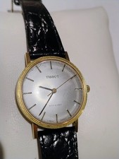 Tissot Mens Watch Stylist Gold Tone Case And Leather Strap Manual 781-1 movement