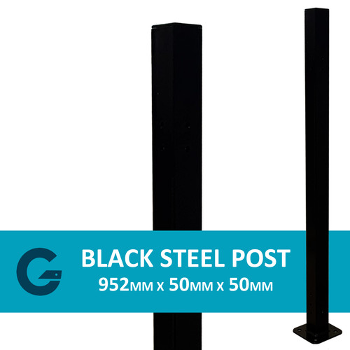 952mm 50mm bolt down - down, black