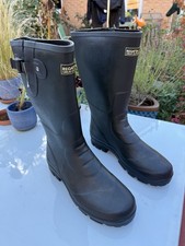 Regatta Rivington Black Rubber Wellingtons Boots Size UK 12 EU 47 Neoprene