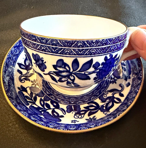 Antique coalport blue white - blue, &