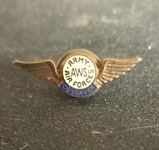 WW2 US Home Front USAAF Aircraft Warning Service Observer's Lapel Badge 1941-44