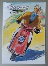 HEINKEL TOURIST orig 1950s German Mkt Sales Brochure Prospekt