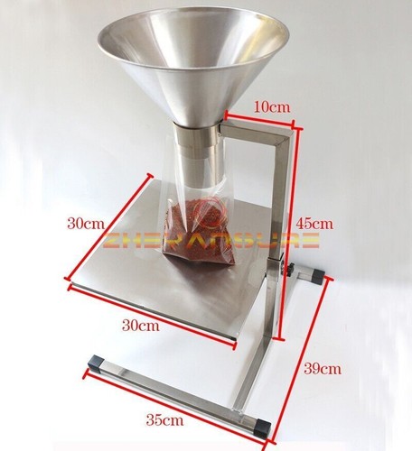 Stainless steel feeding hopper - steel,