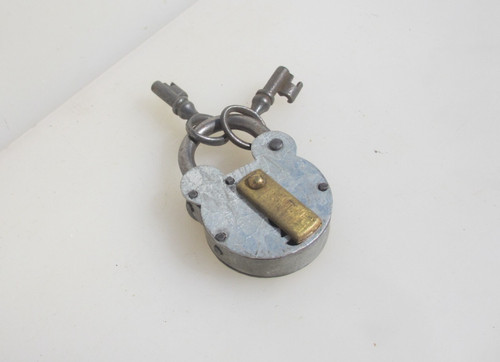 Iron padlock old lock - old, 2