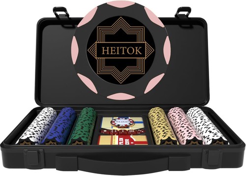 Heitok clay poker chips set - heitok,