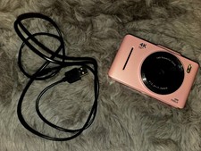 4K Pink Digital Camera 48MP Autofocus Vlogging Camera with 16x Zoom