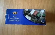 Clay Poker Chips Set. 100
