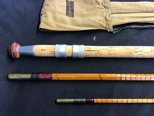 Rare Vintage B James Kennet Perfection 11ft 6” split  cane fishing rod