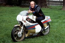 Mike Hailwood On His Yamaha