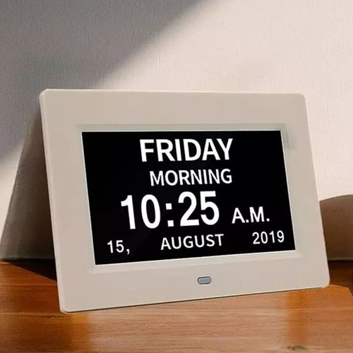 7inch digital alarm clock lcd - 7inch,