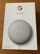 New, in Box: Google Nest Mini 2nd Generation Smart Speaker - Chalk