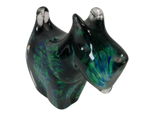 Wedgwood glass scottie dog - wedgwood,