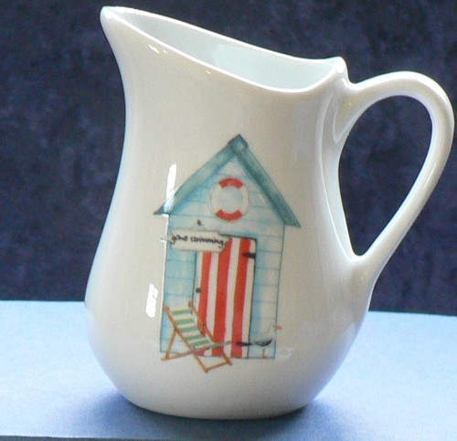 Beach huts porcelain - beach,