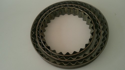 Vintage fluted flan - set, x